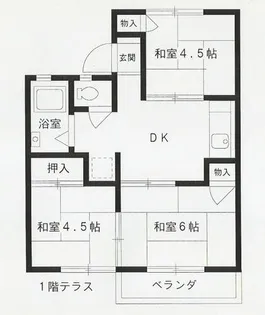 カ-ムメゾン【205号室】の間取り