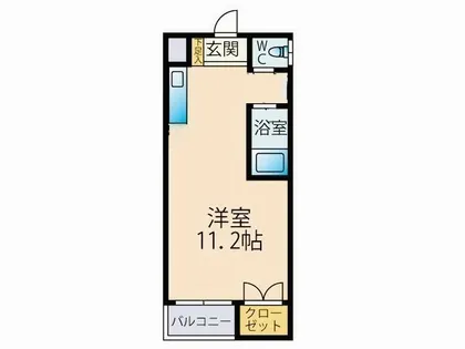 ヴィラージュ美野島【101号室】の間取り
