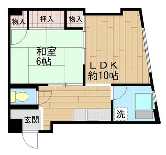 中一ビル【2階】の間取り