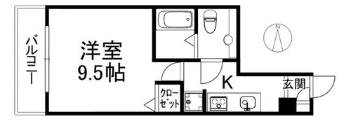 メゾンドエール【4階】の間取り