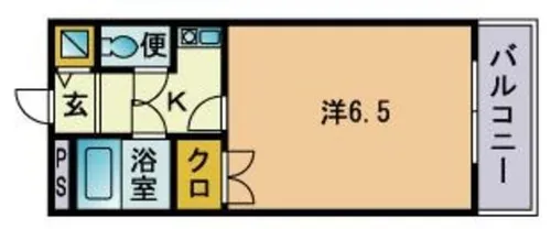 プリメゾン大橋【3階】の間取り