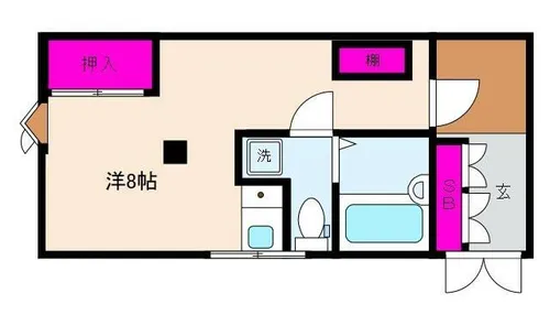 ナツカハイツ【2F号室】の間取り
