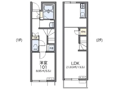 レオネクストGemini【107号室】の間取り