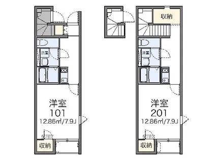 レオネクストTENSYO【202号室】の間取り