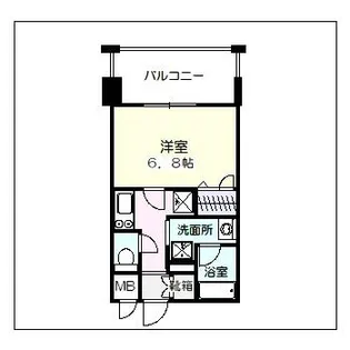 エンクレスト博多MATE【806号室】の間取り