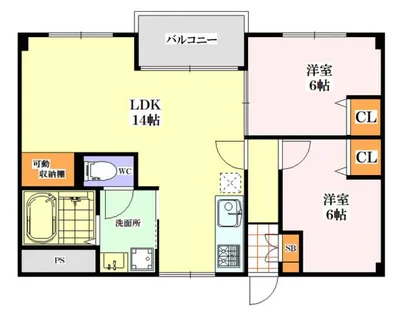 プティメゾンプレジール【3階】の間取り