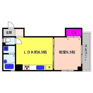 東田中屋マンション【2階】の間取り
