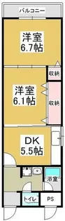 ニューハイム南巽【3階】の間取り