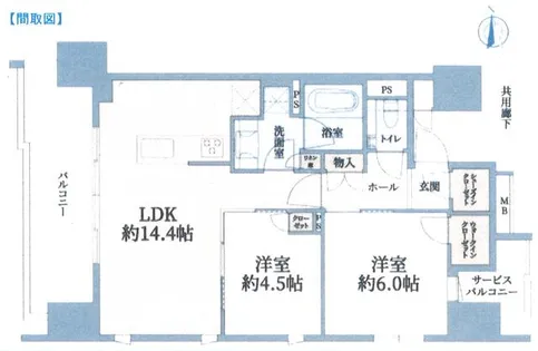 アネシア栄THE CITY【7階】の間取り