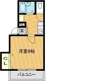 グランジュール深澤【204号室】の間取り
