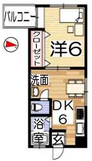 東門ヴィレッジ【6階】の間取り