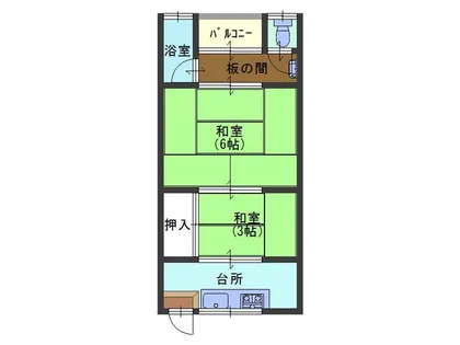 みのり荘【2階】の間取り