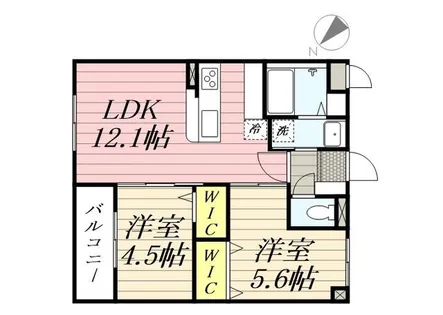 LUXCAS大橋【0202号室】の間取り