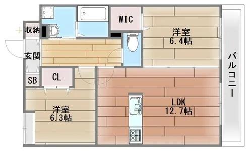 エルハイム北公園【2階】の間取り