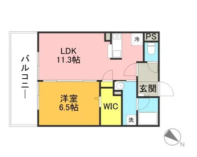 キルンズ博多駅南【0308号室】の間取り