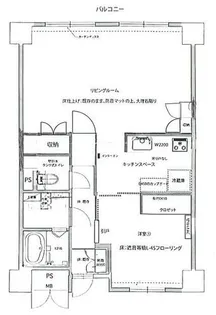 シャンボール大名A棟【302号室】の間取り