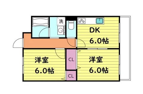 メゾン菊水【7階】の間取り
