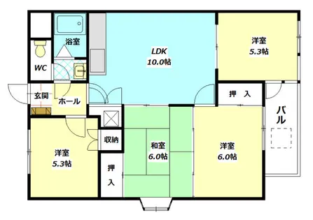 アーバンライフコート大池【3階】の間取り