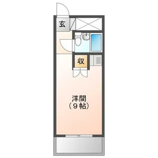 ホワイトパレス北九大前【6階】の間取り