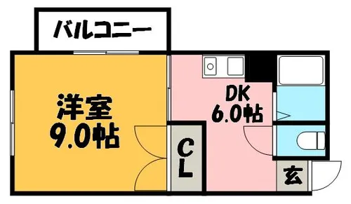 ラフォーレ大和【3階】の間取り