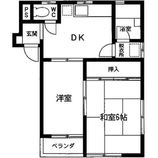 ハイツ紅葉丘【202号室】の間取り