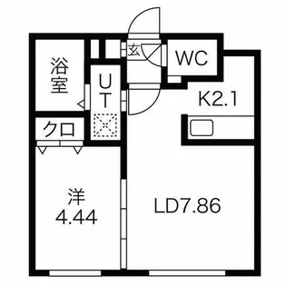 エヴァ麻生【103号室】の間取り
