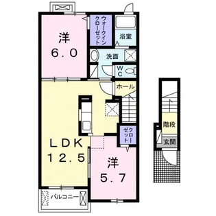 レオン Ⅰ【202号室】の間取り