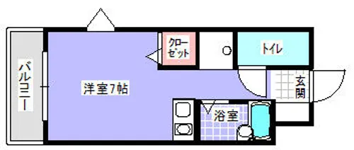 TA・KEビルちくし野 405号室【4階】の間取り