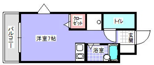 TA・KEビルちくし野 405号室【4階】の間取り