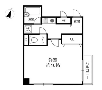 シルクパレス三宮【4階】の間取り