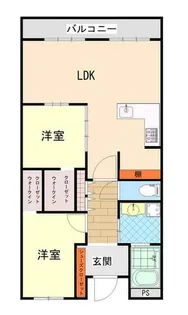 ラ・フォルテ仁川【3階】の間取り