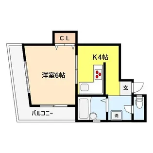 東田中屋マンション【301号室】の間取り
