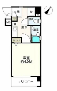 ライオンズマンション大博通り【6階】の間取り