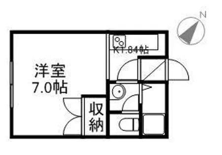 グリビィ麻生 C棟【0201号室】の間取り
