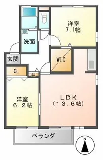 セピアコート【1階】の間取り