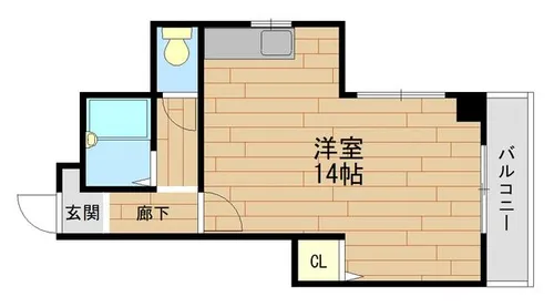岸田ハイツ【3階】の間取り