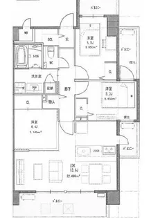 プラトウズ仲原【506号室】の間取り