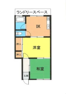 市冨ハイツ【6号室】の間取り