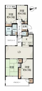 ガーデンヒルズ櫛原【2階】の間取り
