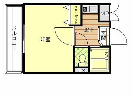 KASEYA新大阪【203号室】の間取り