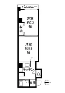 コリス・アルタス【303号室】の間取り