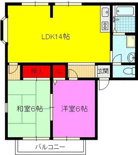 ハイツまい【1階】の間取り