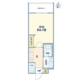 ウェルスクエア千本下長者【2階】の間取り