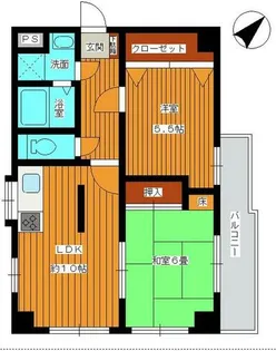 小川ハイツ九条南【5階】の間取り