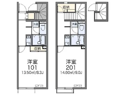 レオネクスト長尾【2階】の間取り
