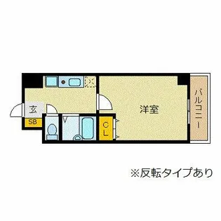 ビュークレスト今泉【5階】の間取り