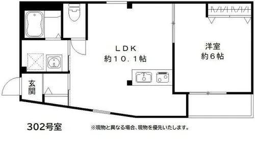 SJS浜大津【1階】の間取り