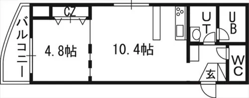 コーラル【3階】の間取り
