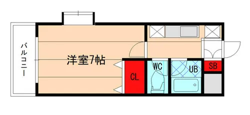 アクシス箱崎【203号室】の間取り