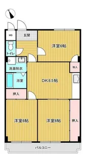 瑞ケ丘ハイツ【1階】の間取り